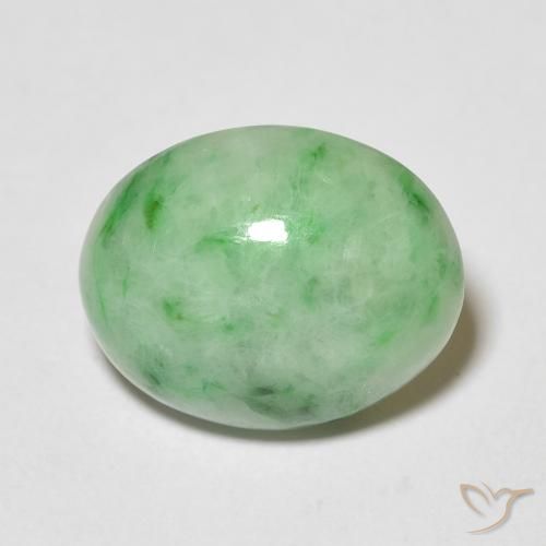 4.72ct Natural Luz verde Saída, oval, Opaco