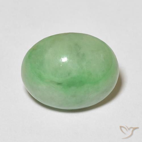 4.34ct Natural verde quente Saída, oval, Opaco