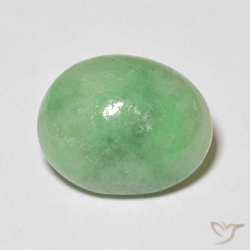 4.60ct Natural Luz verde Saída, oval, Opaco
