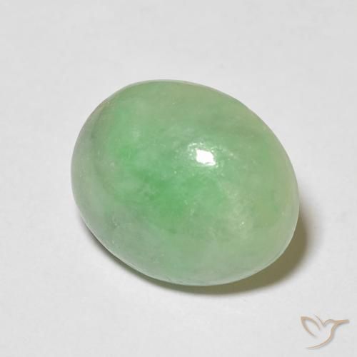Saída Verde limão Natural 4.52ct, oval, Opaco