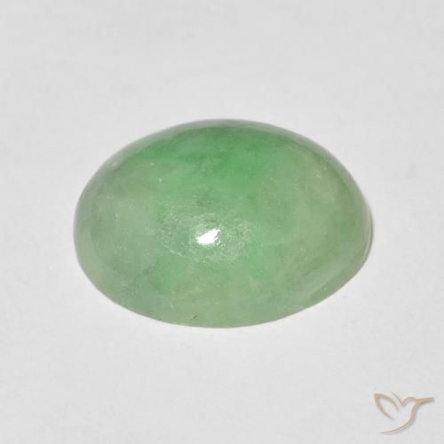 Saída Verde limão Natural 4.52ct, oval, Opaco