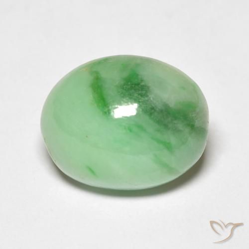 4.86ct Natural Luz verde Saída, oval, Opaco