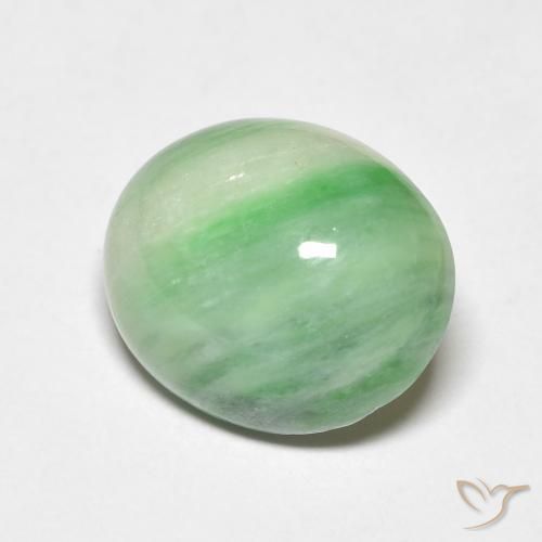 Saída Verde amarelado Natural 4.50ct, oval, Opaco