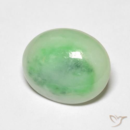 Saída Verde amarelado Natural 4.81ct, oval, Opaco