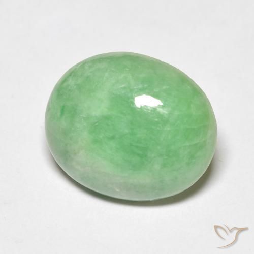 Saída Verde amarelado Natural 4.68ct, oval, Opaco