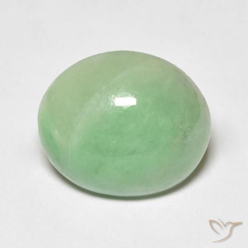 4.12ct Natural Verde Sábio Claro Saída, oval, Transparente