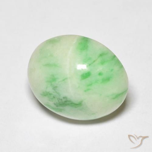 Saída Verde médio Natural 4.71ct, oval, Transparente