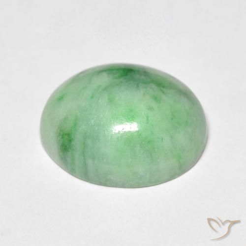 Saída Verde médio Natural 5.38ct, oval, Opaco