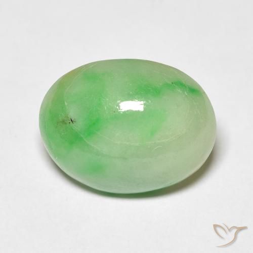 4.47ct Natural Verde médio Saída, oval, Transparente