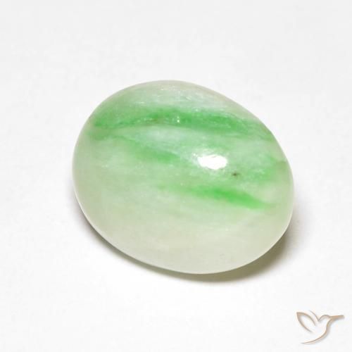 Saída Amarelo Claro Verde Natural 4.60ct, oval, Opaco