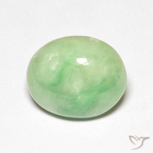 4.61ct Natural Verde Pêra Claro Saída, oval, Opaco