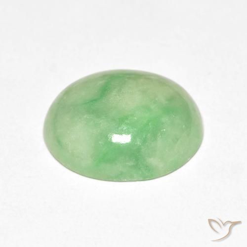 Saída Verde Pêra Claro Natural 4.61ct, oval, Opaco