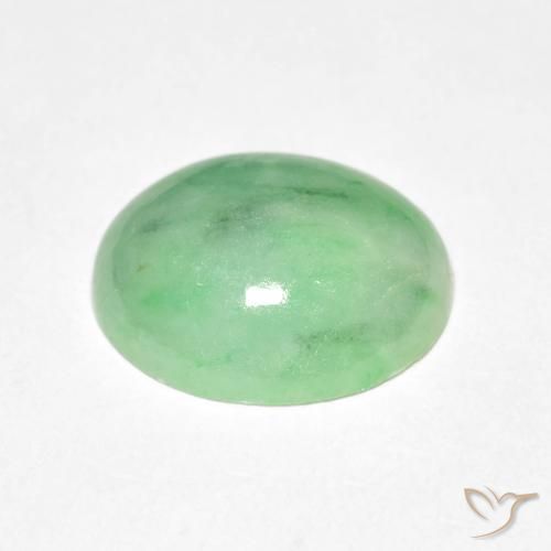 Saída Verde Natural 4.50ct, oval, Opaco