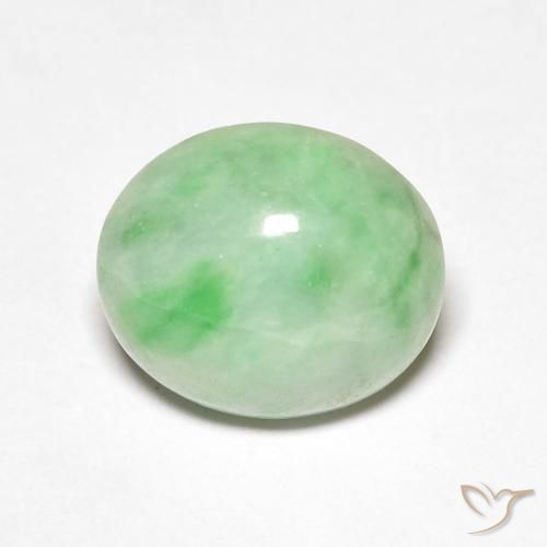 4.52ct Natural Verde médio Saída, oval, Opaco
