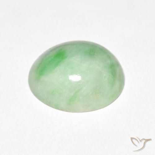 Saída Verde médio Natural 4.52ct, oval, Opaco