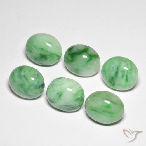 Saída Verde Natural 4.94ct, oval, Opaco