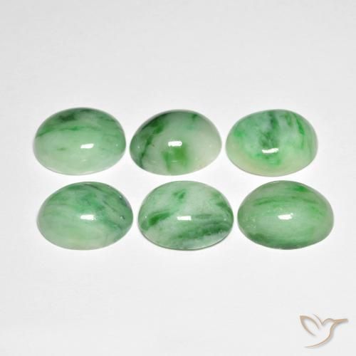 Saída Verde Natural 4.94ct, oval, Opaco