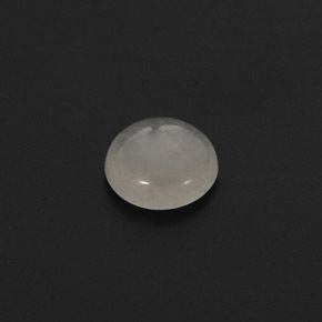 Jadeíta branco natural 1,59ct, corte redondo, translúcido