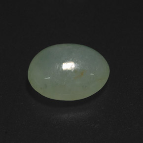 Jadeíta verde natural 6,28ct, transparente, transparente/translúcido