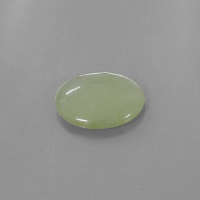Jadeíta verde natural 3,20ct, transparente, transparente/translúcido