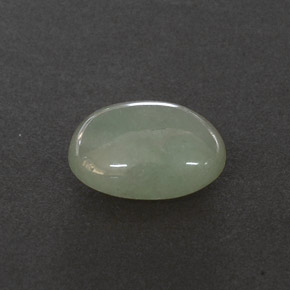 Jadeíta verde natural 3,23ct, transparente, transparente/translúcido