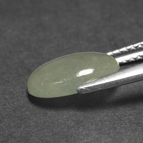 jadeita Luz verde Natural 2.49ct, Transparente, Transparente/Translúcido