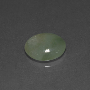 Jadeíta verde natural 2,90ct, transparente, transparente/translúcido