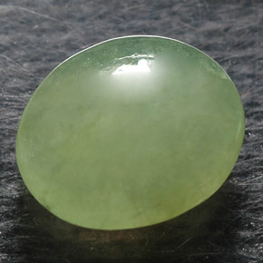 Jadeíta verde natural 1,37ct, transparente, transparente/translúcido