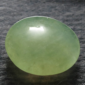 Jadeíta verde natural 1,37ct, transparente, transparente/translúcido
