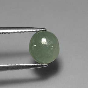 Jadeíta verde natural 2,14ct, transparente, transparente/translúcido