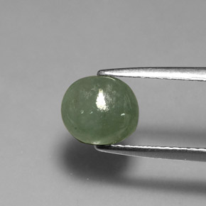 Jadeíta verde natural 2,14ct, transparente, transparente/translúcido