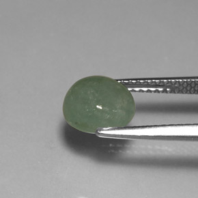 Jadeíta verde natural 2,14ct, transparente, transparente/translúcido