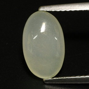 Jadeíta verde natural 3,33ct, transparente, transparente/translúcido