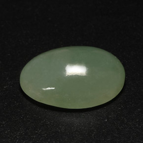 Jadeíta verde natural 7,63ct, transparente, transparente/translúcido