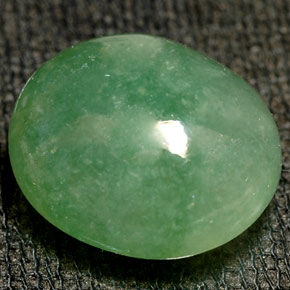 Jadeíta verde natural 10,49ct, transparente, transparente/translúcido