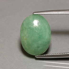 Jadeíta verde natural 8,45ct, transparente, transparente/translúcido