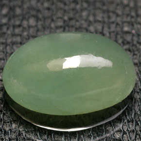 Jadeíta verde natural 3,20ct, transparente, transparente/translúcido