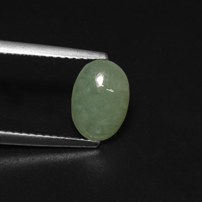 jadeita Verde Natural 1.70ct, Transparente, Transparente/Translúcido