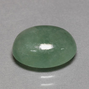 Jadeíta verde natural 4,52ct, transparente, transparente/translúcido