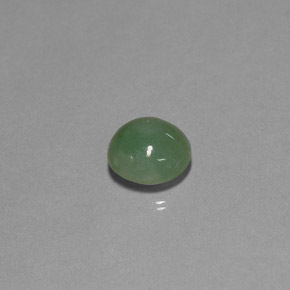 Jadeíta verde natural 3,04ct, transparente, transparente/translúcido