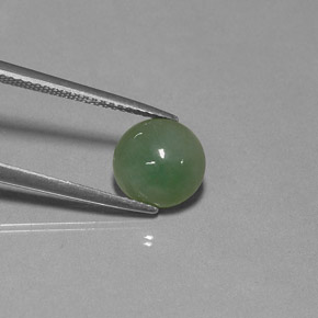 Jadeíta verde natural 3,04ct, transparente, transparente/translúcido