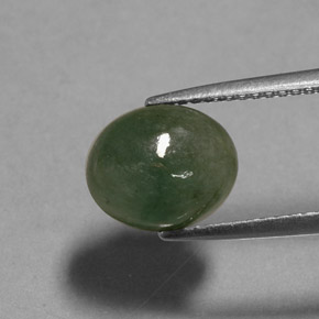 Jadeíta verde natural 3,13ct, transparente, transparente/translúcido