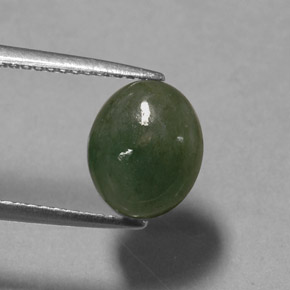 Jadeíta verde natural 3,13ct, transparente, transparente/translúcido