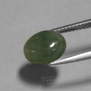 Jadeíta verde natural 3,13ct, transparente, transparente/translúcido