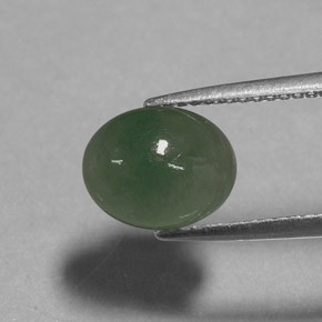 Jadeíta verde natural 3,24ct, transparente, transparente/translúcido