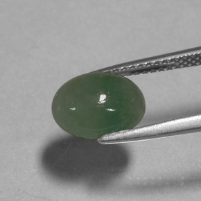 Jadeíta verde natural 3,24ct, transparente, transparente/translúcido