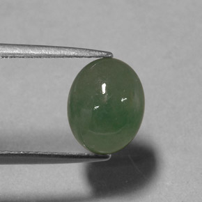 Jadeíta verde natural 3,24ct, transparente, transparente/translúcido