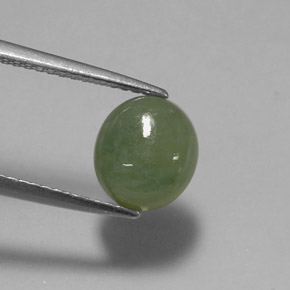 Jadeíta verde natural 2,64ct, transparente, transparente/translúcido
