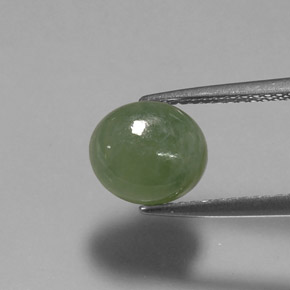 Jadeíta verde natural 2,64ct, transparente, transparente/translúcido