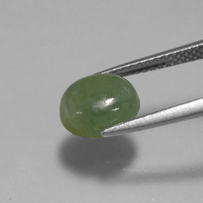 Jadeíta verde natural 2,64ct, transparente, transparente/translúcido